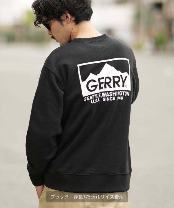 GERRY】別注ボックスロゴ裏起毛トレーナー