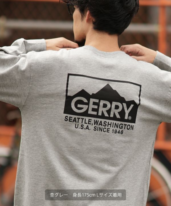 GERRY】別注ボックスロゴ裏起毛トレーナー