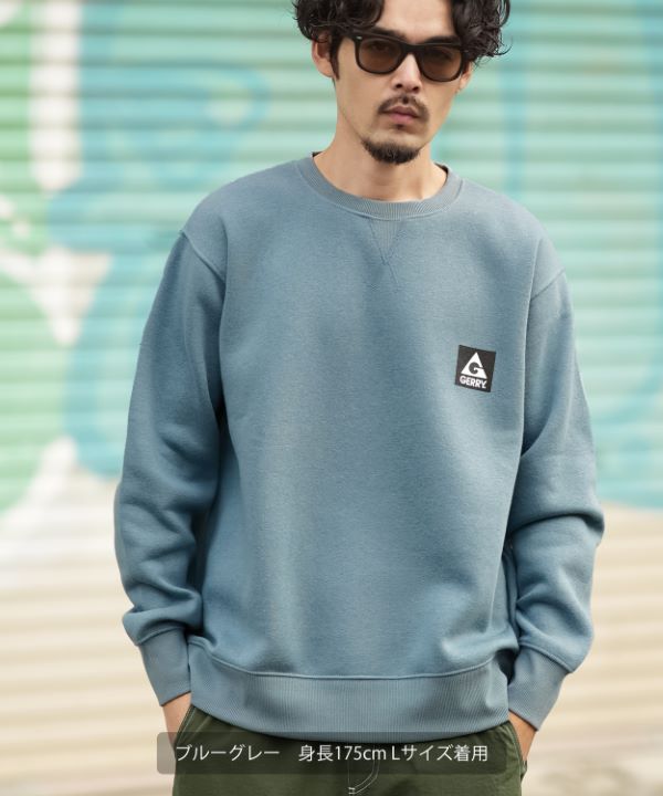 GERRY】別注ボックスロゴ裏起毛トレーナー