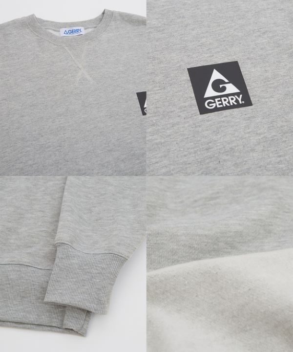 GERRY】別注ボックスロゴ裏起毛トレーナー