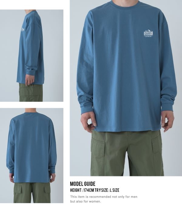 GERRY】別注MT刺繍長袖Tシャツ