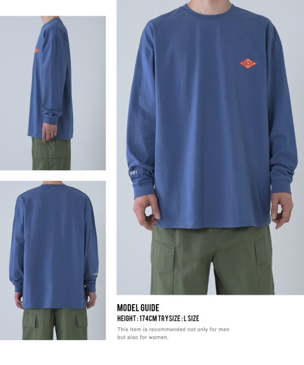 ロゴアップリケガーメントダイコットンジャージーTシャツ Garment Dyed Tee | COZEMDIA オリジナルTシャツ シルク