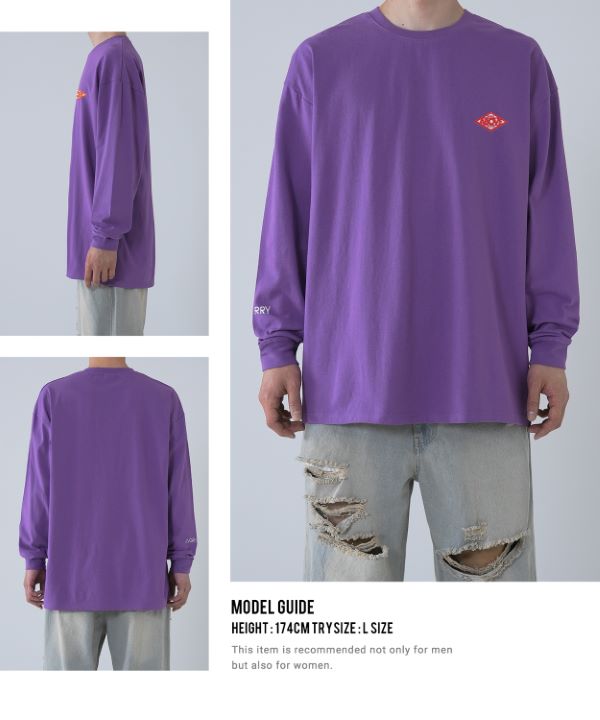 GERRY】別注ダイヤワッペン長袖Tシャツ