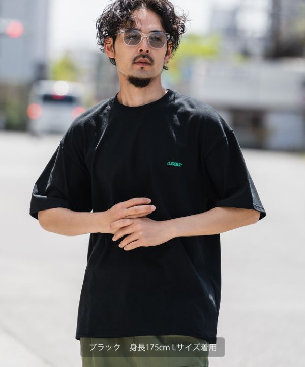 GERRY】別注カラーボックスロゴ半袖Tシャツ