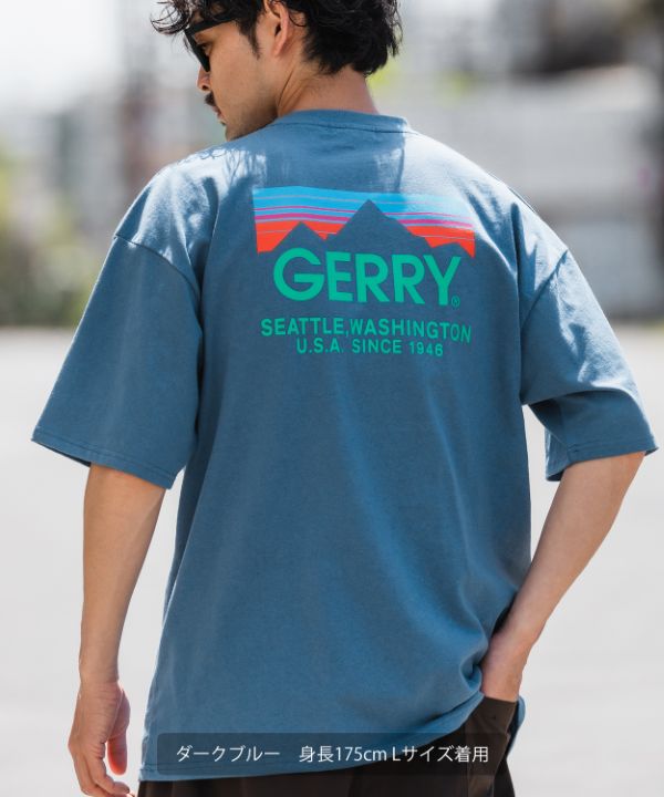 GERRY】別注カラーボックスロゴ半袖Tシャツ