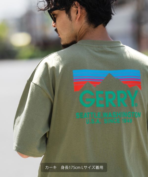 GERRY】別注カラーボックスロゴ半袖Tシャツ
