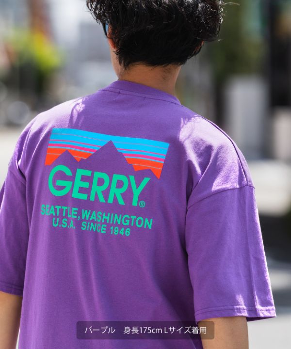 GERRY】別注カラーボックスロゴ半袖Tシャツ
