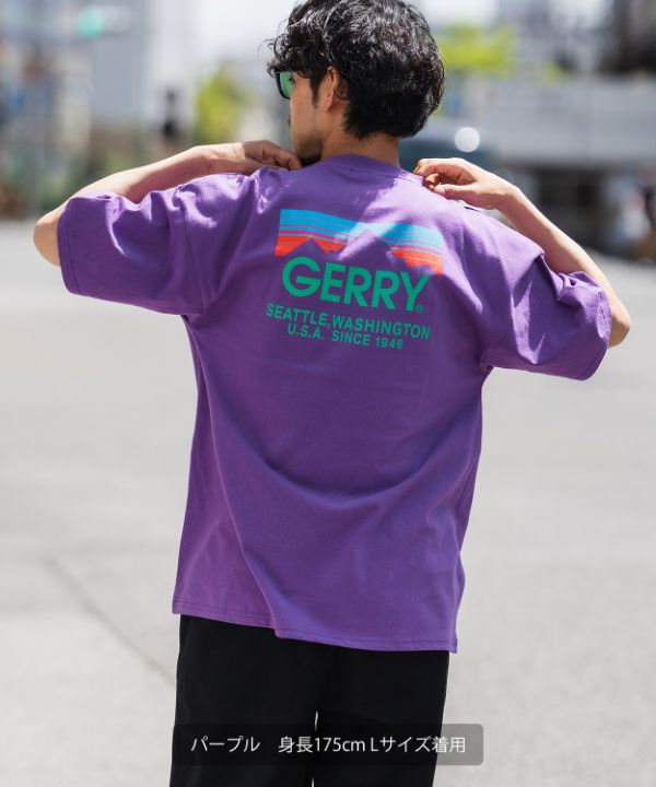 GERRY】別注カラーボックスロゴ半袖Tシャツ