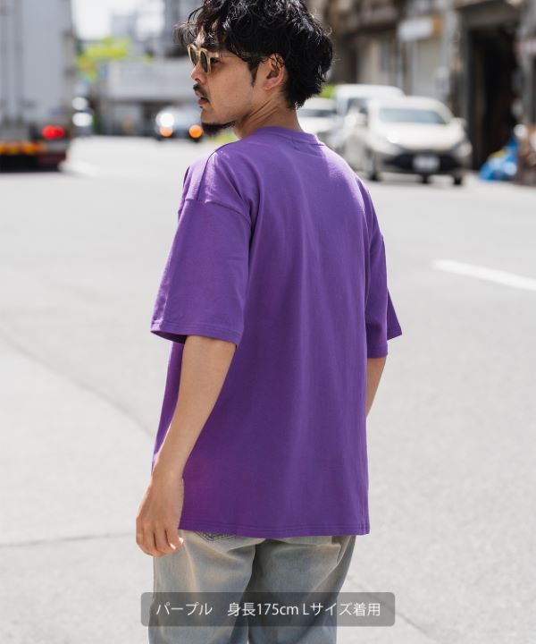 F*o様 45R　紺系　半袖Tシャツ　鹿の子地　タツノオトシゴ刺繍　星2つでサイ FINAL SALE】鹿の子ラインリブTシャツ|Lee|リー