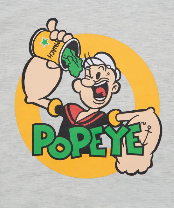 POPEYE】ミニ裏毛長袖スウェットTシャツ