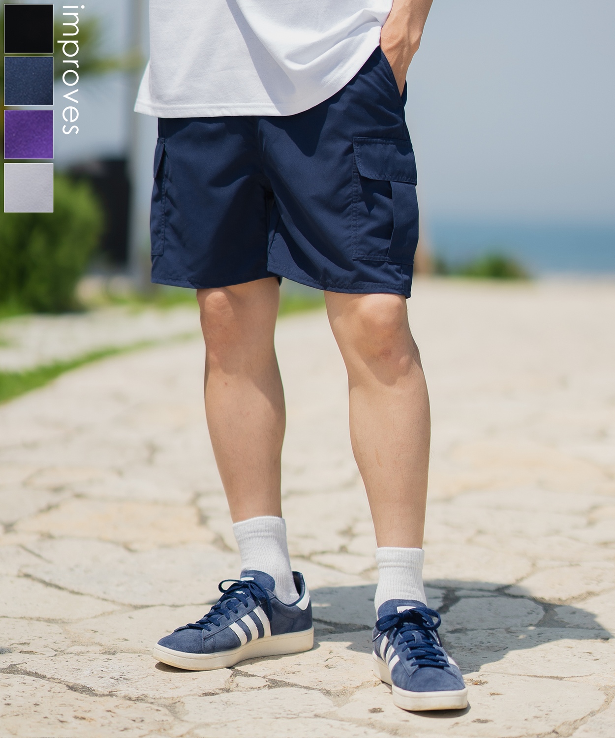 ポリタフタカーゴショートパンツ