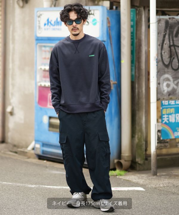 GERRY】別注カラーボックスロゴ裏起毛トレーナー