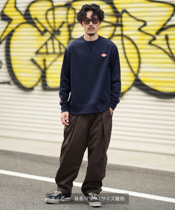 GERRY】別注ダイヤワッペン裏起毛トレーナー