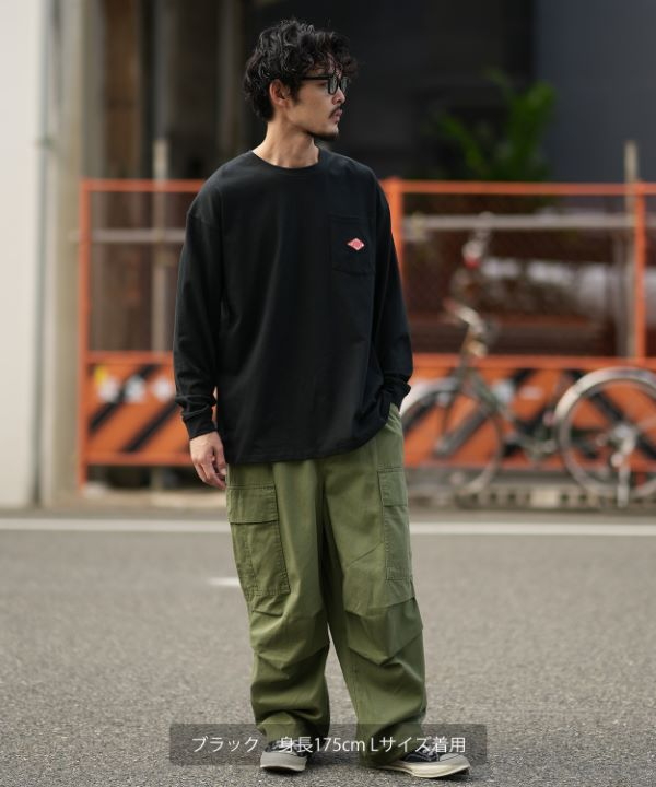 GERRY】別注ダイヤワッペン長袖ポケットTシャツ