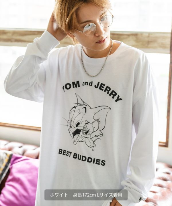 TOMandJERRY】別注バディーズビンテージライク長袖Tシャツ