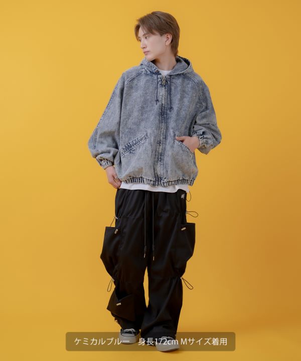 デニムフードジャケット