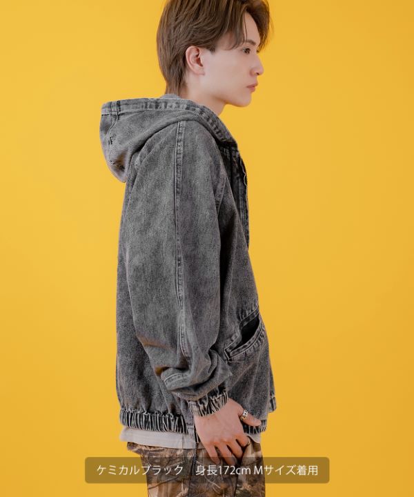 デニムフードジャケット
