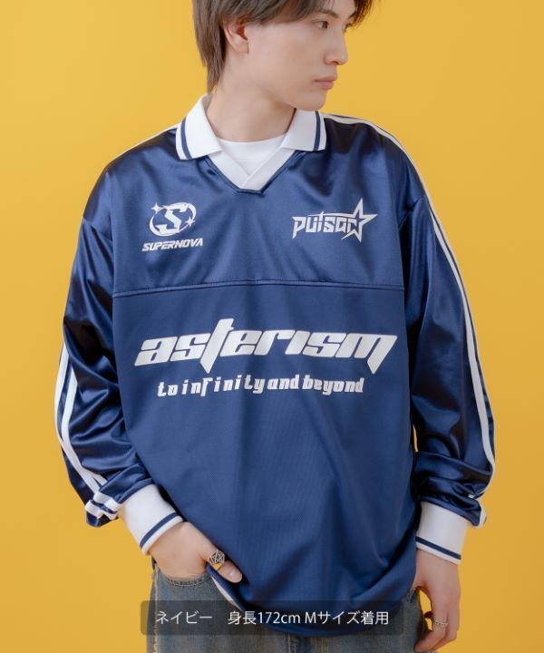 グロッシーサッカーゲームシャツ