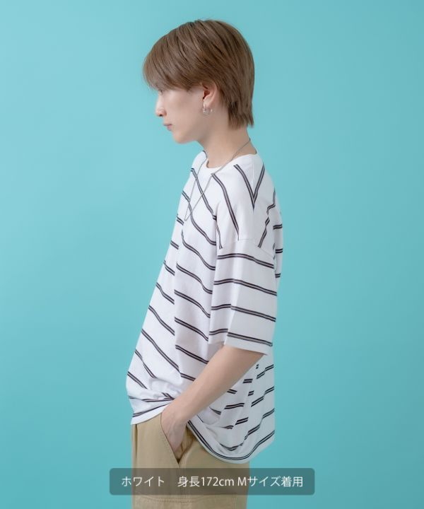マルチボーダー半袖Tシャツ