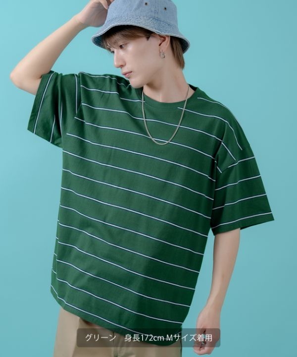 マルチボーダー半袖Tシャツ