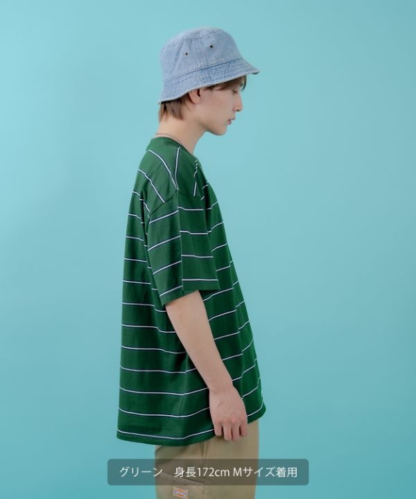 マルチボーダー半袖Tシャツ