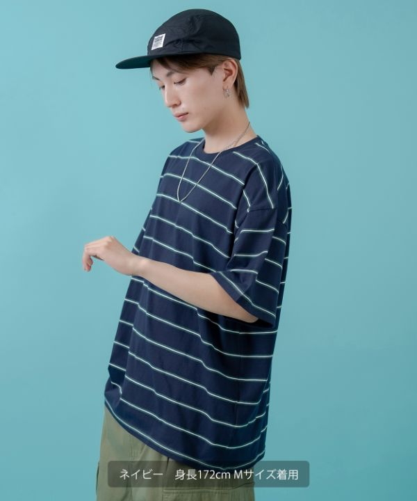 マルチボーダー半袖Tシャツ