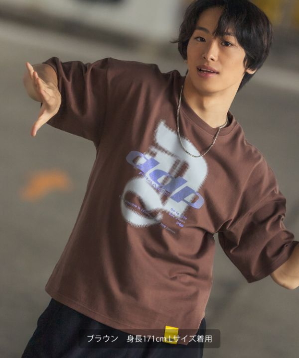 DDP】ブラックレターロゴ半袖Tシャツ