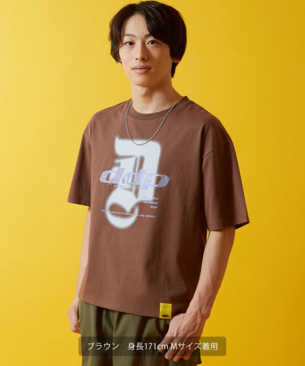 DDP】ブラックレターロゴ半袖Tシャツ
