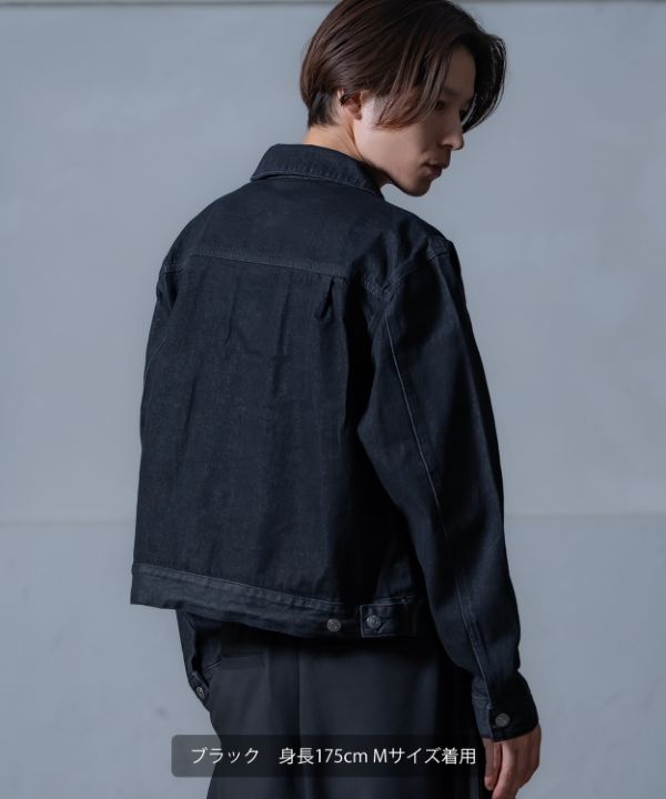 10ozデニムショート丈ジージャン