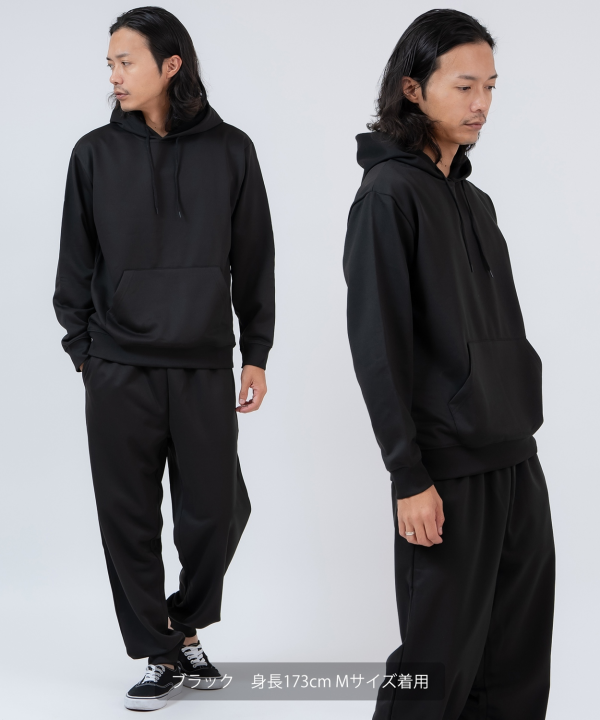 スムース裏毛プルパーカー＆ジョガーパンツセットアップ