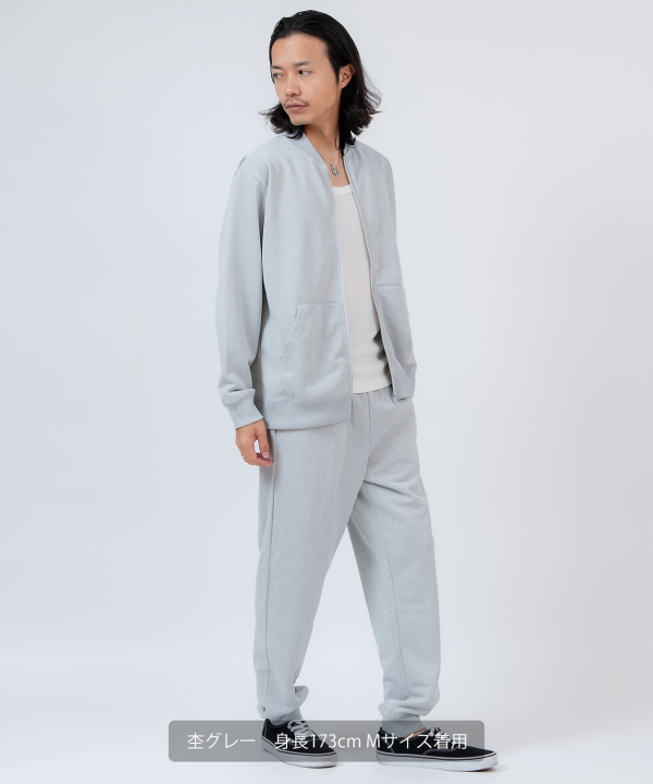 MARK&LONA ジャージ セットアップ ブルゾン パンツ スムース裏毛ブルゾン＆ジョガーパンツセットアップ