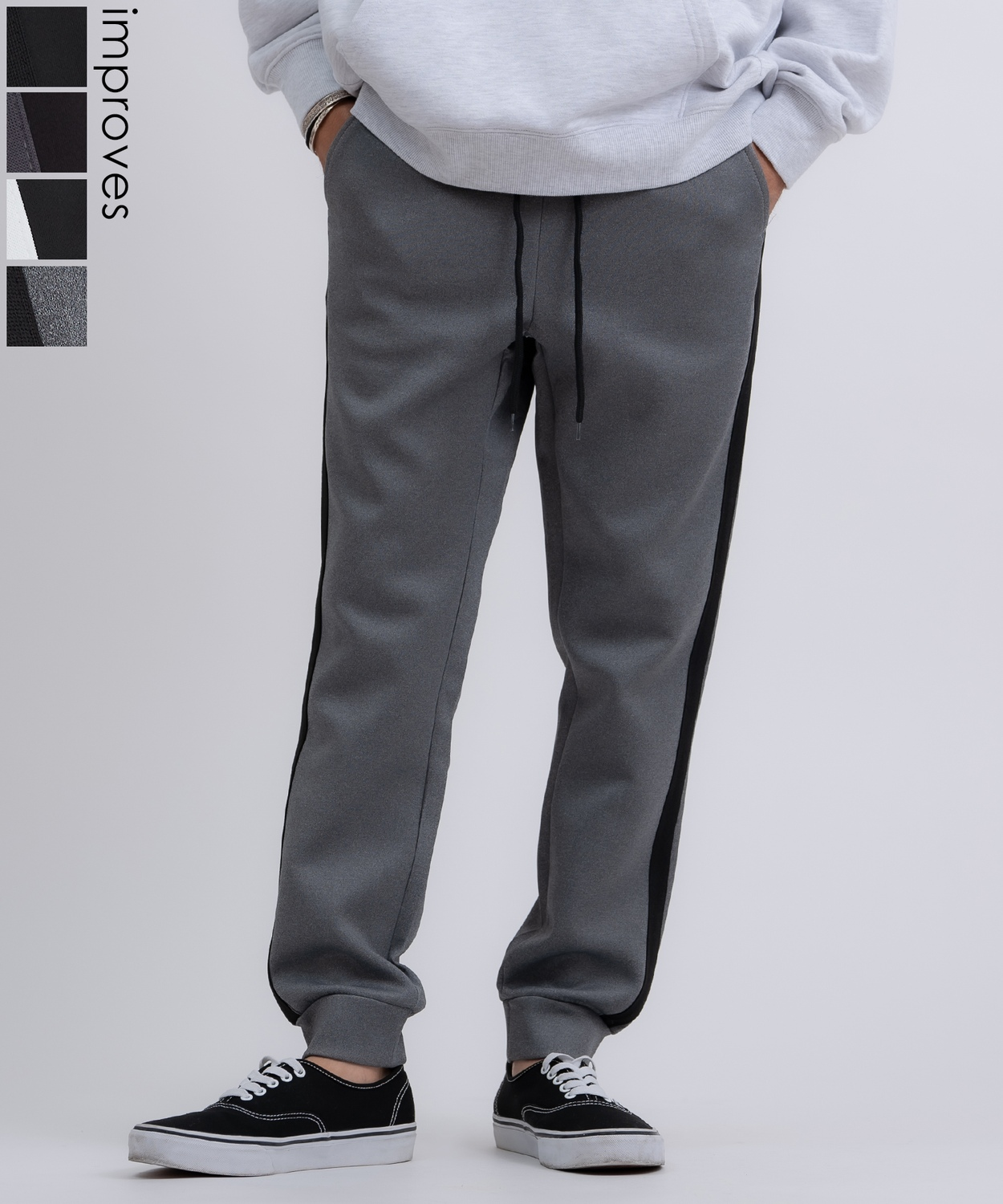 AK-69 バガーチ × ラッセルノ サイドライン トラックパンツ グレー L5 新品 AK-69 バガーチ × ラッセルノ サイドライン トラックパンツ