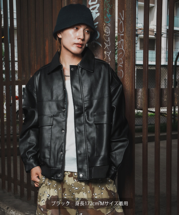 ★今期秋冬最新作★ PU ジャケット フライトジャケット ライダースジャケット 革ジャン 刺繍ワッペン 折襟 裏起毛 襟取り外し可能 A-2PUフライトジャケット