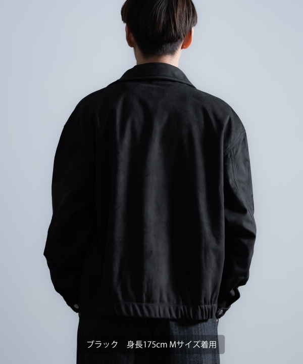 信*人様 古着 weatherproof フェイク スエード スイングトップ ブ