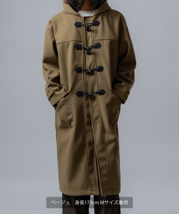 フェイクメルトンダッフルコート