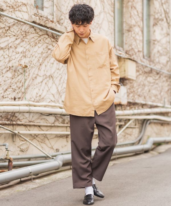 23区xLIBECO リネン100% 長袖シャツ　1番大きいサイズ50 楽天市場】リネン シャツ メンズ 長袖 綿麻シャツ カジュアル