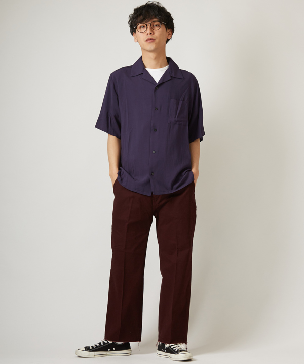 UNDERCOVER24SS レーヨン半袖開襟シャツ 半袖開襟レーヨンシャツ