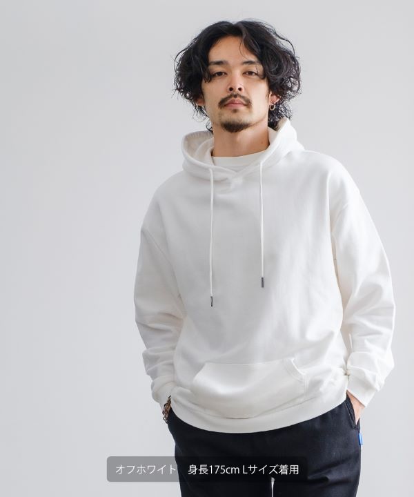 a2o カットオフスェットパーカー ホワイト a2o パーカー 「a2o」カットオフスウェットパーカー メンズ