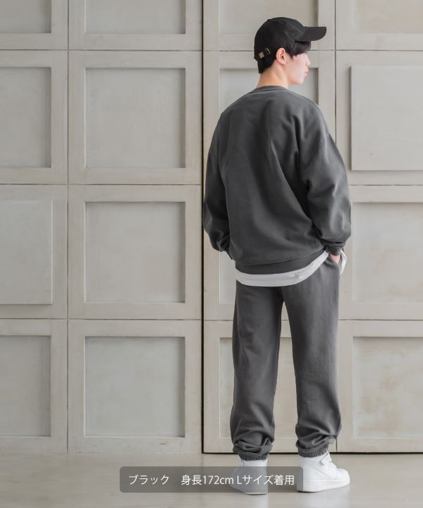 SIDEWAYSTANCE】ピグメントスウェットクルーネックトレーナー