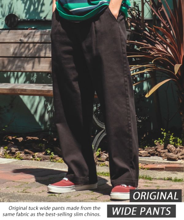 ⚫︎Lサイズ！SSZ カツラギワイドテーパードパンツ ⚫︎Lサイズ！SSZ カツラギワイドテーパードパンツ