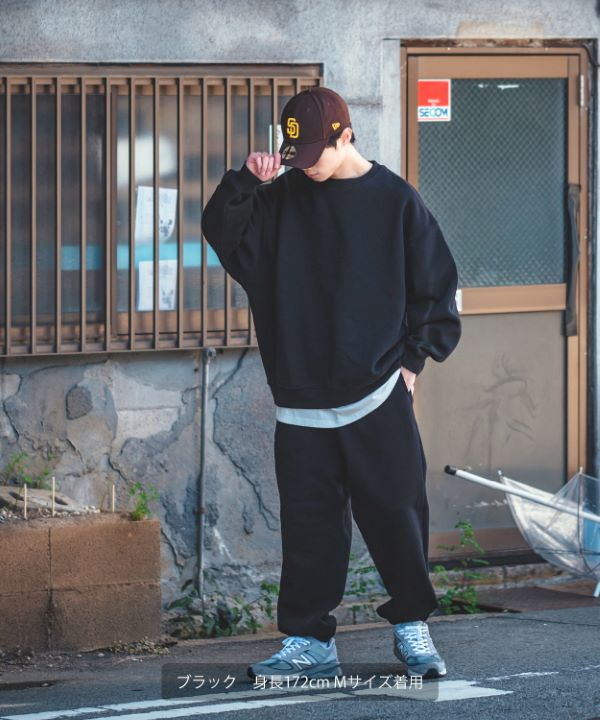 improves】裏起毛クルーネックスウェットトレーナー