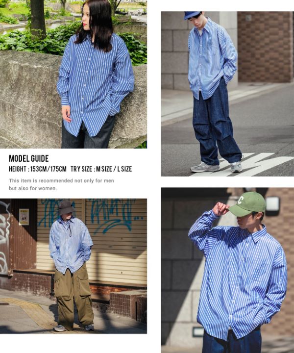E'S 青白ストライプ 長袖Tシャツ L Amazon.co.jp: CEETY シャツ メンズ 長袖 青白 ストライプシャツ
