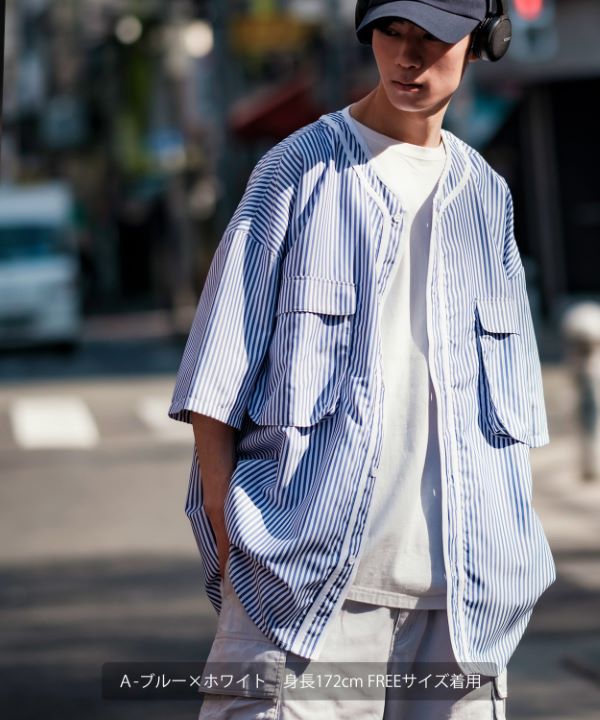 ベースボールシャツ　野球　半袖　シャツ　 白　青　ブルー　M　アメカジ 楽天市場】野球 ベースボールシャツ メンズ 半袖 ミズノ MIZUNO