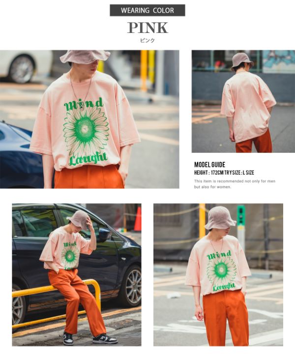 ☆韓国人気☆カーキ フラワー ロゴ Tシャツ/WOOYOUNGMI☆ WOOYOUNGMI 남성 -우영미 25 F/W 카키 플라워 로고 티셔츠