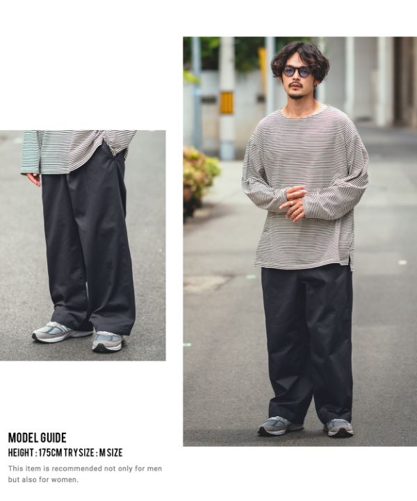 YENN イエン チノパン ワイドパンツ YENN（イェン） ハイライズ タック ワイド パンツ ホワイト