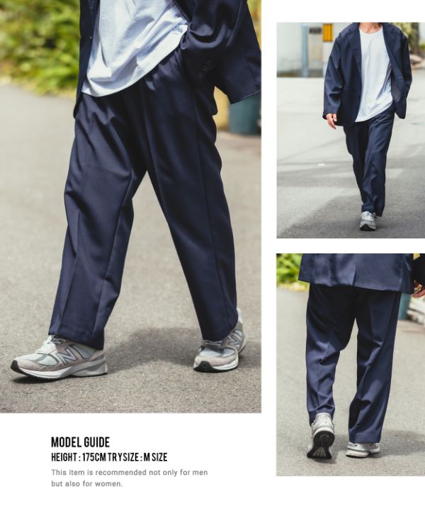 null. セットアップ NULL】ポリセットアップパンツ