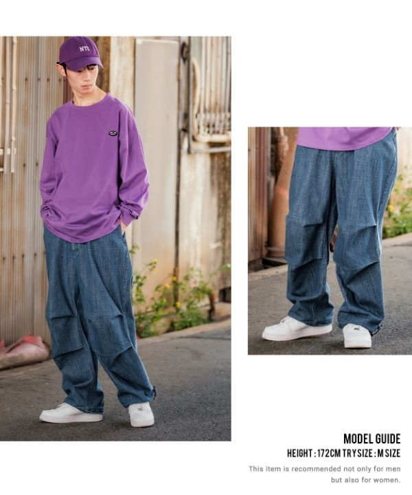 SIDEWAYSTANCE】スラブデニムスノーパンツ