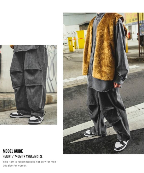 SIDEWAYSTANCE】スラブデニムスノーパンツ