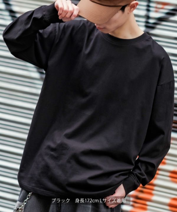 SIDEWAYSTANCE】長袖無地Tシャツ