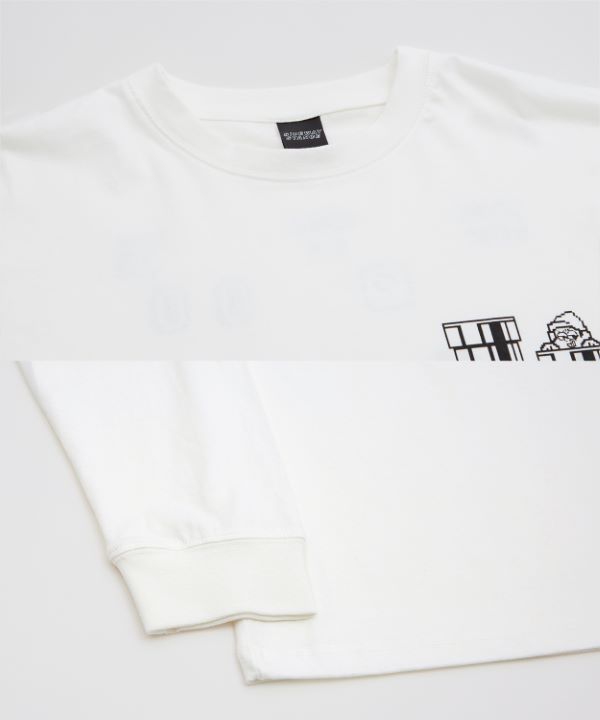 SIDEWAYSTANCE】長袖ゲームプリントTシャツ